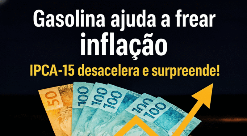 Gasolina ajuda a frear inflação e IPCA-15 desacelera