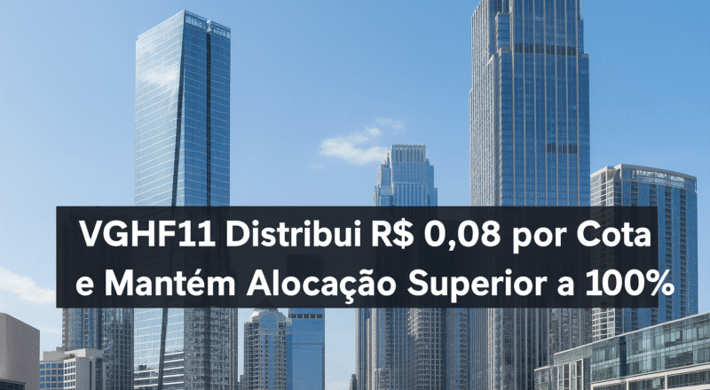 VGHF11 Distribui R$ 0,08 por Cota e Mantém Alocação Superior a 100%