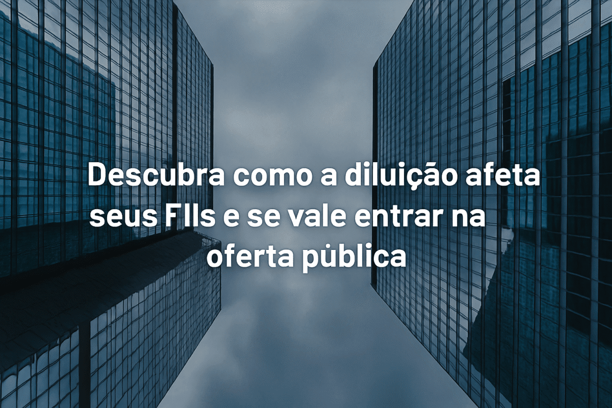 Descubra agora como a diluição afeta seus investimentos em ações e FIIs — e se vale entrar na oferta