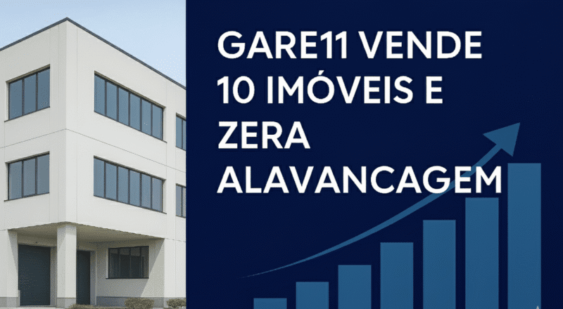 GARE11 vende 10 imóveis e zera alavancagem