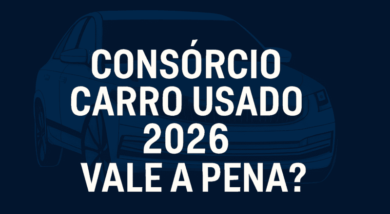 Consórcio carro usado 2026 vale a pena?
