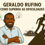 Descubra como Geraldo Rufino superou dificuldades financeiras com coragem e visão empreendedora.