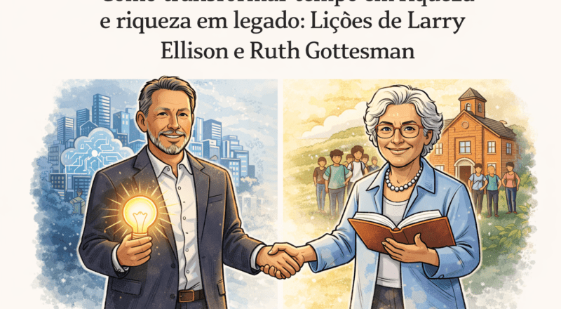 Como transformar tempo em riqueza e riqueza em legado lições de Larry Ellison e Ruth Gottesman